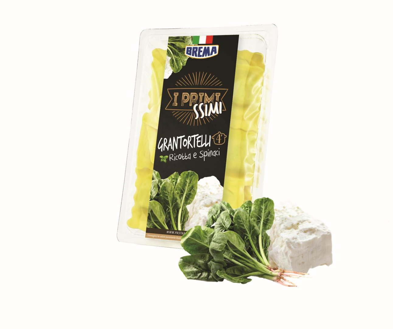 FRESH PASTA GRANTORTELLI R.SPINACH 500G